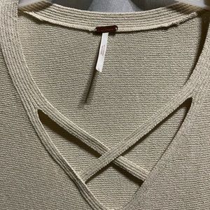 Free people criss cross Tunic sweater/dress size large